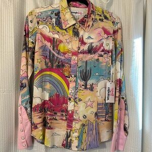 Women’s Wrangler x Barbie cowgirl snap shirt
